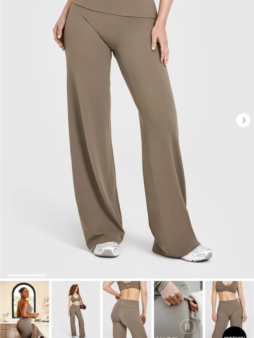 Oner Active Wide-Leg Fold Over Pants